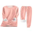 thumbnail image 1 of Ladies‘ Cozy Tracksuit Set with Fleece Lined Sweatshirt and Stretchy Sweatpants, 1 of 6
