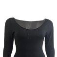 thumbnail image 4 of Mesdames Robe Longue Cou Slim Solide Robe Décontractée, 4 of 7