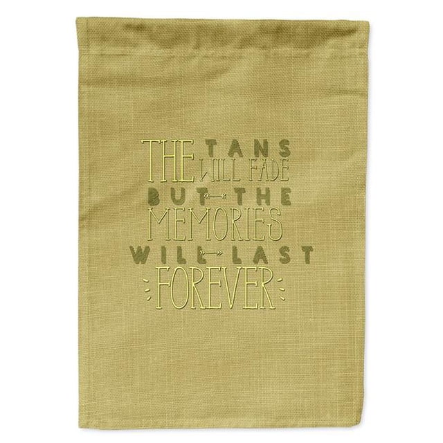 Carolines Treasures BB5471GF Tans Will Fade Memories Last Garden Size Flag