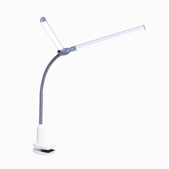 daylight Company Uno Pro Floor lamp, Standing Lamp for Living Room, Bedroom, Salon, Office, Touch Control, Flexible Arm, Sleek Design, White