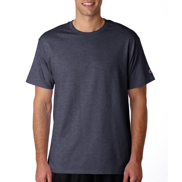 Champion Mens Basic Tee, S, Charcoal Heather