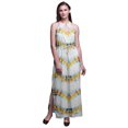 thumbnail image 1 of Bimba Robe Maxi Teinture sur Nœuds pour Femmes Sans Manches à Col Ras du Cou et Dos Nu avec Fentes Latérales - Moyen, 1 of 6