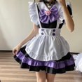 thumbnail image 1 of LOVZFMLL Robe de Demoiselle d'Honneur pour Femme, Mode, Unie, Décontractée, Manches Longues, Col Rond, Festival de Bière, Violet, 3TG, 1 of 4