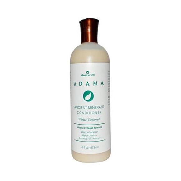 Zion Health Adama Minéraux Revitalisant Anti-Frisottis - Noix de Coco Blanche - 16 fl oz - 1228246