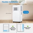 thumbnail image 2 of YUSAZENS Portable Air Conditioner 10000 BTU- 3-in-1 AC with Remote 24H Timer Sleep Mode- Cools 450 Sq.Ft for Home Office- White, 2 of 8