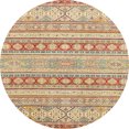 thumbnail image 1 of Ahgly Company Tapis d'Intérieur Ronds Abstraits Rouille Rose Abstraits pour Aire, 3 Pieds Rond, 1 of 6