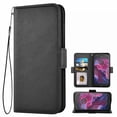 thumbnail image 1 of Case Compatible with Motorola Moto X4 - Synthetic Leather Wallet Case with Card Slots Stand In Black, 1 of 6