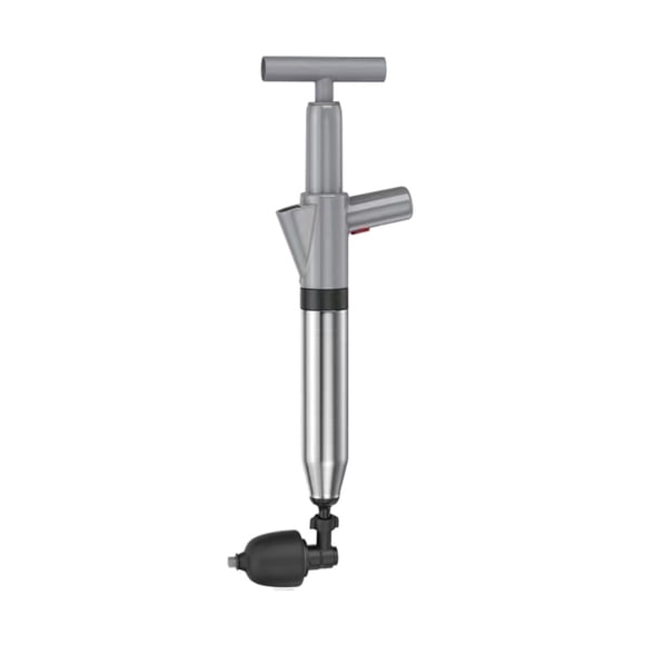 WHEANG Pneumatic Floor Drain Unclogging Tool Pneumatic Toilet Plunger Powerful Toilet Pipe Dredger Pneumatic Floor Drain Sewer Connection for Bathroom Kitchen One Size Gray