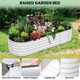 thumbnail image 2 of Yiwa Large Raised Garden Bed, 8x2x1 ft Outdoor Planter Box Kit with Galvanized Steel and Open Base Design, 2 of 8