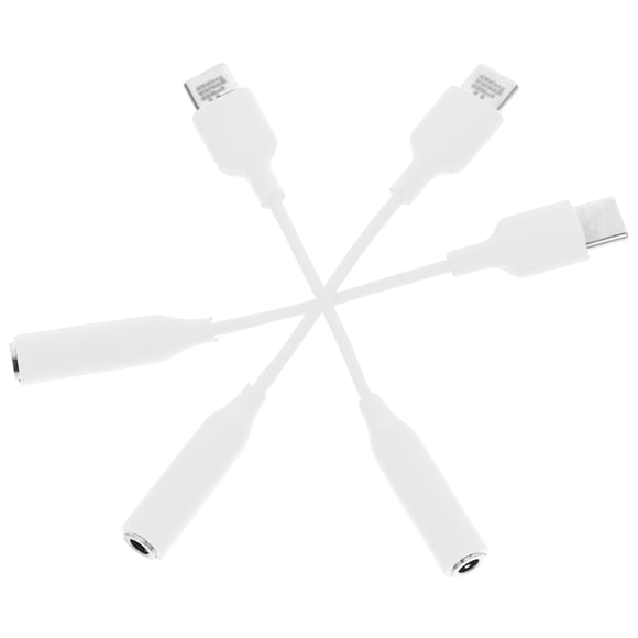 Raindrops 3Pack USB Audio Adapter Headphones Jack Adapter TPE for Daily Use Back to School