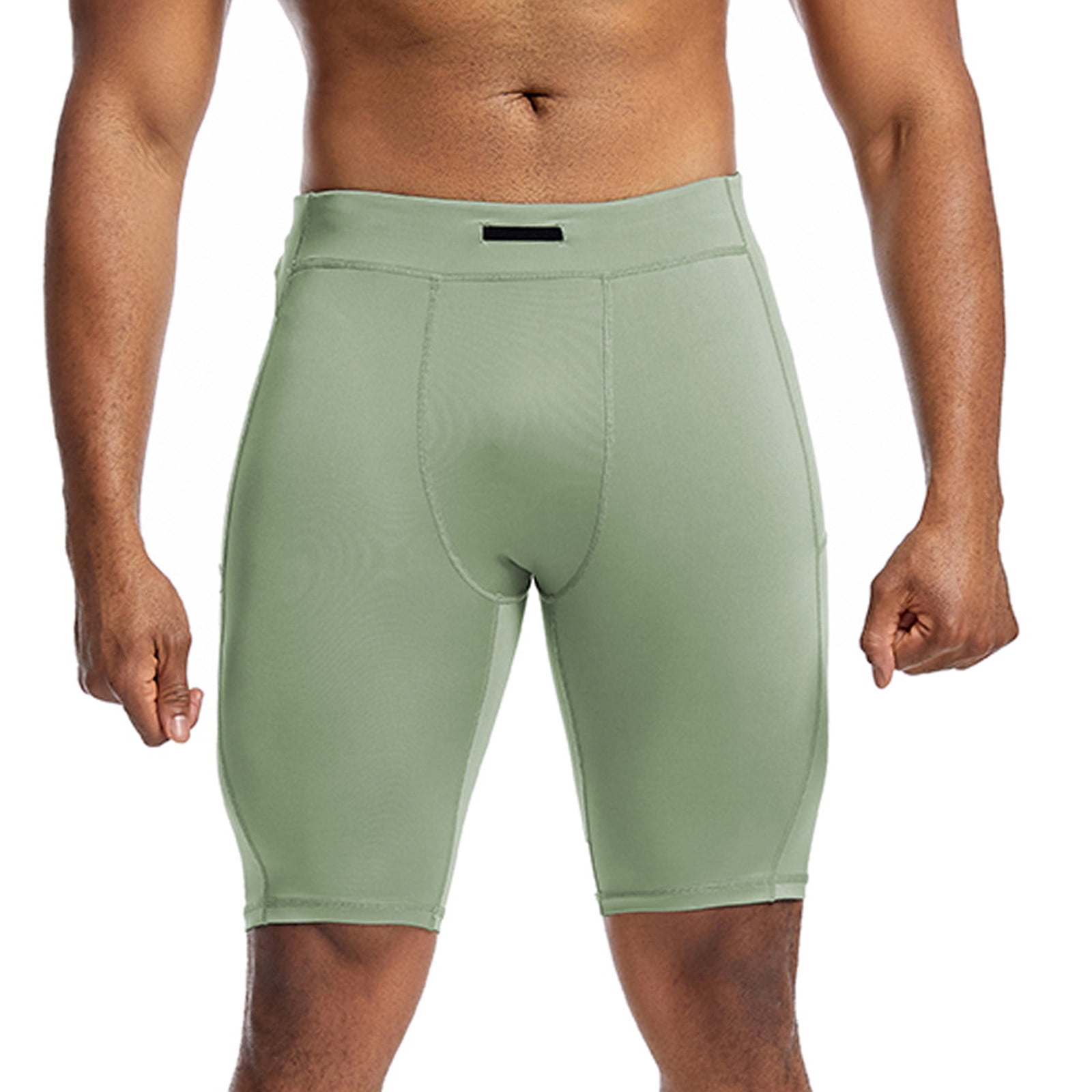 AherBiu Compression Shorts for Men Gym Athletic Running Sport Shorts Slimming Performance Underwear