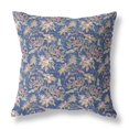 thumbnail image 1 of HomeRoots 414486 18 in. Roses Indoor & Outdoor Throw Pillow, Blue & Yellow, 1 of 1