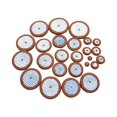 thumbnail image 4 of lionlar 25x Sax Leather Pads Replacements 10mm to 52mm with Multi Size for Sax Accessory, 4 of 9