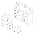 thumbnail image 4 of South Shore Little Smileys Changing Table with Station, in Gray Oak, 4 of 8