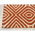 thumbnail image 3 of Tapis Marla Géométrique Transitionnel en Laine Tufté à la Main Orange, 3 of 5
