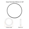 thumbnail image 2 of Uxcell 5pcs Universal Sewing Machine Motor Stretch Belt 550mm 22" Perimeter 3/16" (5mm) Belt Thick, 2 of 5