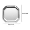 thumbnail image 3 of HLONK 2 Pcs Assiette Octogonale Décorative pour Collation Petites Assiettes en Métal Japonais Inox, 3 of 6