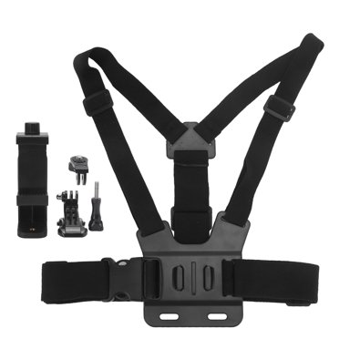 Adjustable Phone Clip Holder with Chest Strap Fixation Bracket for Sport Camera Mobile Phone