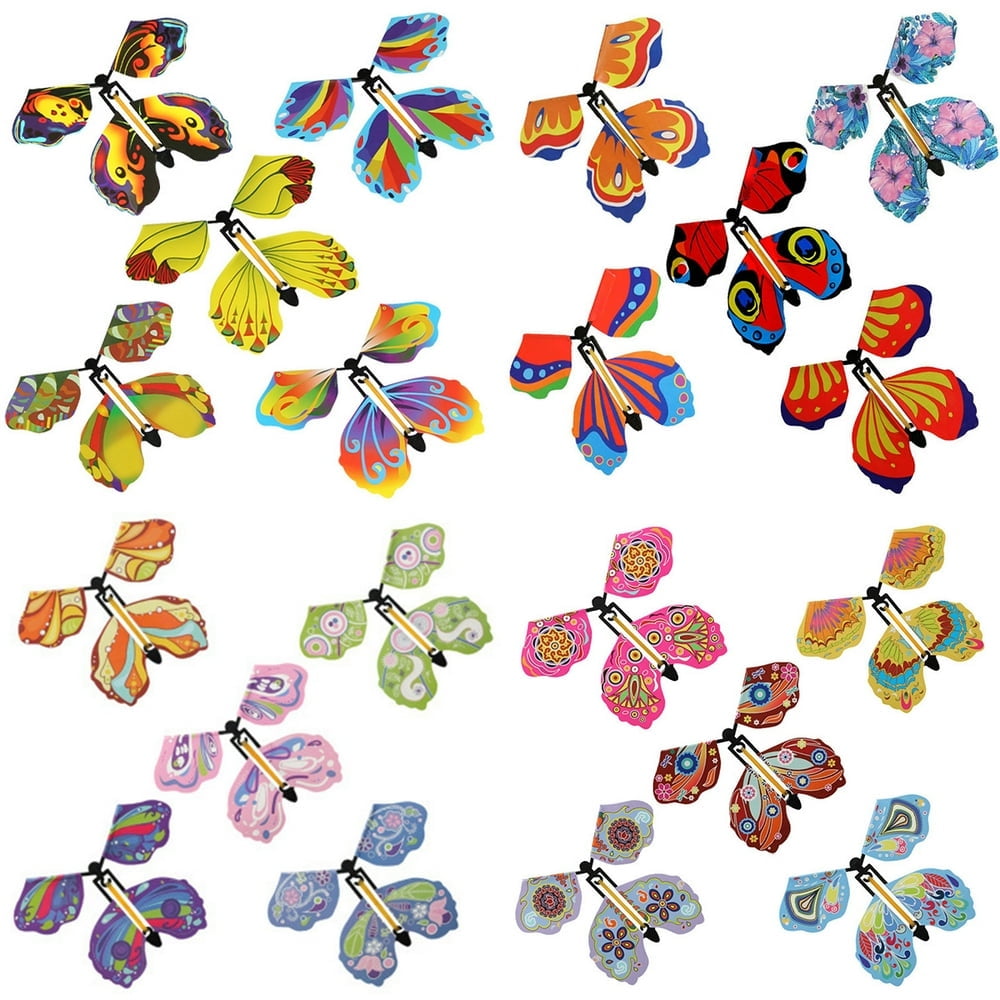 LOMIMOS Lot de 40 papillons magiques volants, jouet à remonter en forme de papillon pour enfants, boîte à surprise, explosion de fée, jouet pour mariage, anniversaire, fête, carte de vœux, livre (20 LOMIMOS Lot de 40 papillons magiques volants, jouet à remonter en forme de papillon pour enfants, boîte à surprise, explosion de fée, jouet pour mariage, anniversaire, fête, carte de vœux, livre (20
