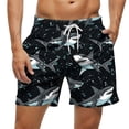 thumbnail image 2 of Kakii Men's Swim Trunks Hawaiian Bathing Mesh Lining Suit Swimsuits Beach Shorts with Pockets, 2 of 6