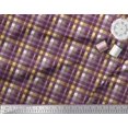 thumbnail image 3 of Soimoi Georgette Viscose Fabric Plaid Check Printed Craft Fabric by the Yard 42 Inch Wide, 3 of 3