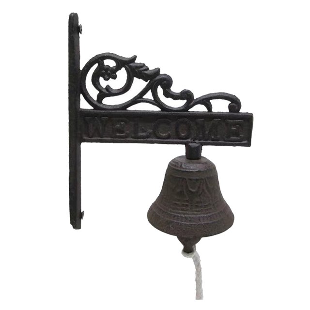 Cloche Suspendue Antique en Fonte Déco de Ferme 1