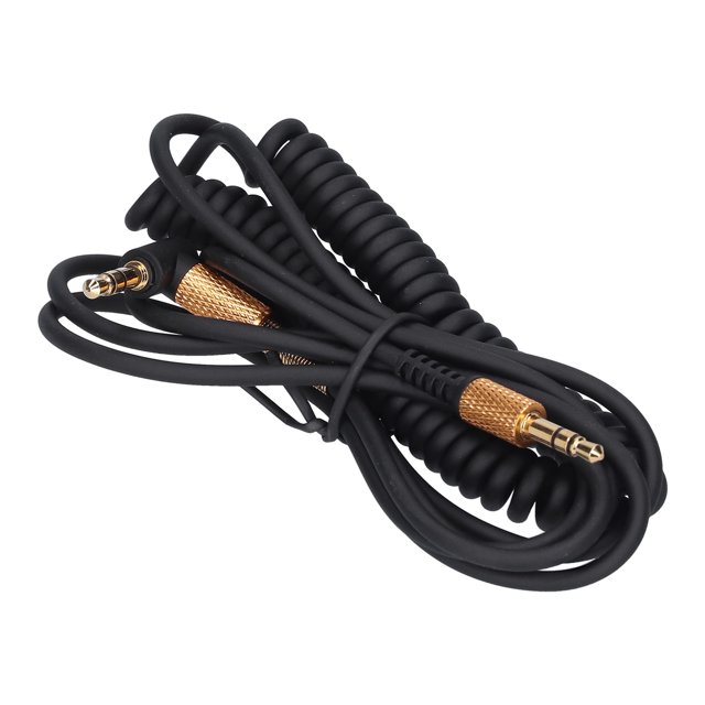 Headphone Audio Cord, Headphone Audio Cable Durable High Tensile Strength Spring Coiled For Headphones