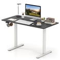 thumbnail image 2 of Costway 48" x 24" Electric Standing Desk with LED Display 2 Memory Height Settings for Home Black+White, 2 of 9