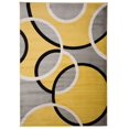 thumbnail image 2 of Rugshop Contemporary Abstract Circles Easy Maintenance for Home Office,Living Room,Bedroom,Kitchen Soft Area Rug 5' 3" x 7' 3" Yellow, 2 of 2