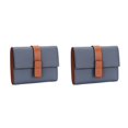 thumbnail image 2 of pitrice Leather Women Purse Rectangular Trifold for Zipper Hasp Stylish Card Holder Photo Folder Wallet Notecase Birthday Gift Blue 2Set, 2 of 6