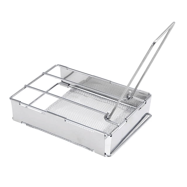 Bread Toaster,Foldable Stainless Steel Toaster Plate Camping Bread Toaster Grill