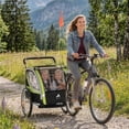 thumbnail image 2 of Aosom Remorque pour Vélo d'Enfant avec Rangement, Harnais à 5 Points, Poussette pour Bébé Verte, 2 of 10