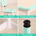 thumbnail image 3 of Kids Table and Chairs Set, Height Adjustable Desk With 4 Seats for Ages 2-10,Arts & Crafts Table,Graffiti Desktop, Non-Slip Legs, Max 300lbs, Children Multi-Activity Table for Classrooms,Daycares,Home, 3 of 9