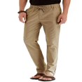 thumbnail image 1 of Casual Fashion Pants for Men  Solid Elastic Waist Straight Trousers, 1 of 5