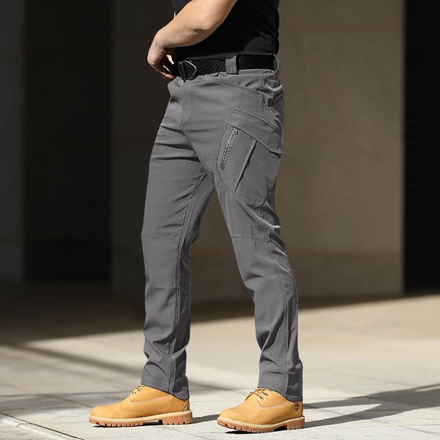 Miqool Pantalon Cargo de Randonnée pour Hommes Séchage Rapide Léger Imperméable Extérieur Montagne Pêche Camping Pantalon Décontracté Extensible Travail Voyage avec Multi Poches