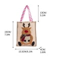 thumbnail image 3 of Christmas Bags for Gifts,Small Gift Bags Christmas Decorations Small Gift Bag Christmas Eve Bag Candy Bag Linen Christmas Handheld Gift Bag Christmas Gift Bags,Small Christmas Gift Bags, 3 of 3