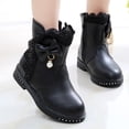 thumbnail image 4 of Rollback $10 & under Mrasaso Kids Shoes Fall Princess Soft Sole Middle School Students' Black Performance Shoes, 4 of 6