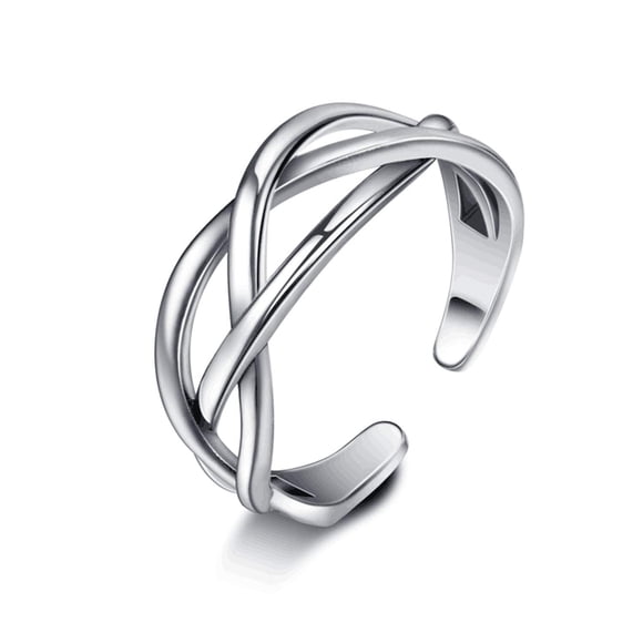 Celtic Knot Thumb Ring - S925 Sterling Silver Adjustable Open Ring for Women, Viking Inspired Boho Jewelry, Stackable Spiritual Symbol Ring