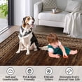 thumbnail image 2 of GOGRANT Washable Area Rug 5x7ft Reddish-brown Non Slip Modern Print Carpet, 2 of 16