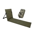 thumbnail image 4 of S SERENABLE Floor Seat with Back Support Adults Poolside Foldable Beach Chair Lounge Mat Dark Green, 4 of 9