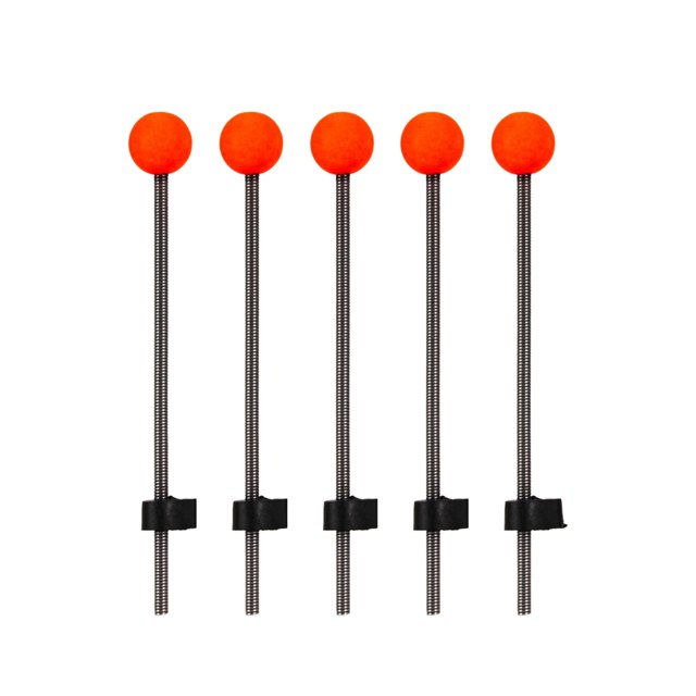 jinwen 5 Pcs Canne à Pêche sur Glace Pointe Supérieure Ressort Boule Rouge pour Accessoires de Pêche Grande