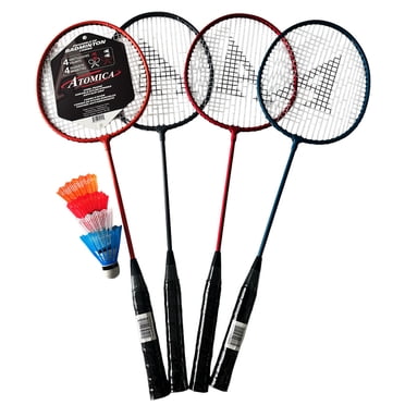 Atomica Badminton Racquet Set, 4 Players