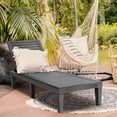 thumbnail image 2 of Costway Chaise Longue de Patio Inclinable Résistante aux Intempéries Réglable Noire, 2 of 10