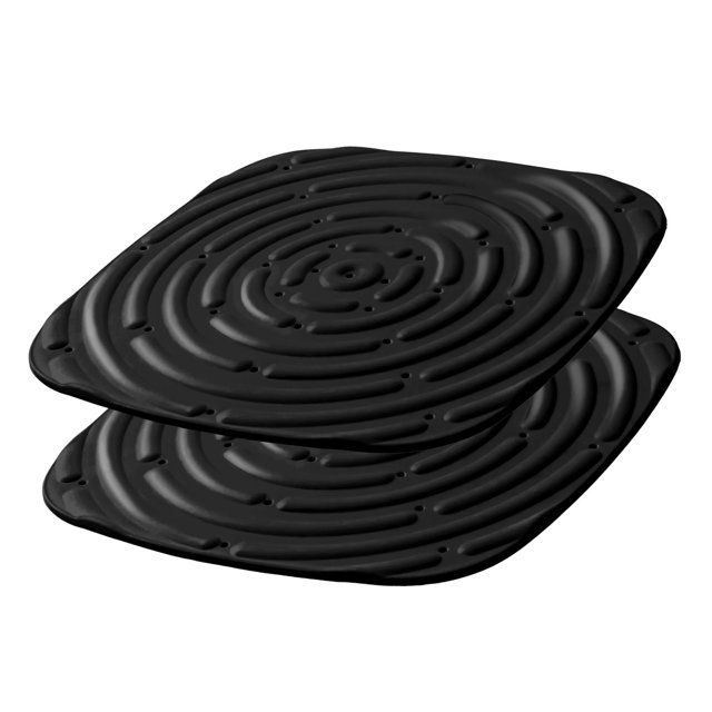 GROWTH TANK 2 PCS Chicken Nest Box Pads, Washable Nest Box Liners, Chicken Bedding for Coop, Black