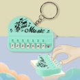 thumbnail image 2 of LYMAYTER Electronic Keyboard Keychain Pendant Mini Electronic Piano Shape Keychain Pendant - 8 Keys, Light MUS-CYYLic, Funny Gift, 2 of 7