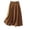 Coffee, variant on Mrat Flowy Maxi Skirt Women's Summer Solid Elastic Waist Cotton Linen Ankle Beach Skirt Stretchy Flared Skirt S-32 Black XL