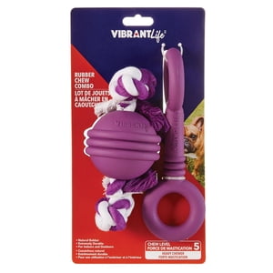 Vibrant Life Rubber Chew Combo Dog Toys