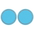 thumbnail image 1 of 2Pcs Car Diamond Cup Mat Bottle Seat Cushion Non-Slip Silicone Cushion, 1 of 9