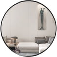 thumbnail image 1 of HOMCOM 24" Bathroom Mirror for Wall, Round Mirror for Living Room Bedroom, 1 of 10