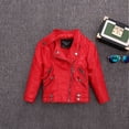 thumbnail image 2 of Veste d'Hiver en Pu Printemps 2025, Veste de Moto, Manteau Léger pour Garçon, Résistant aux Intempéries, 2 of 4
